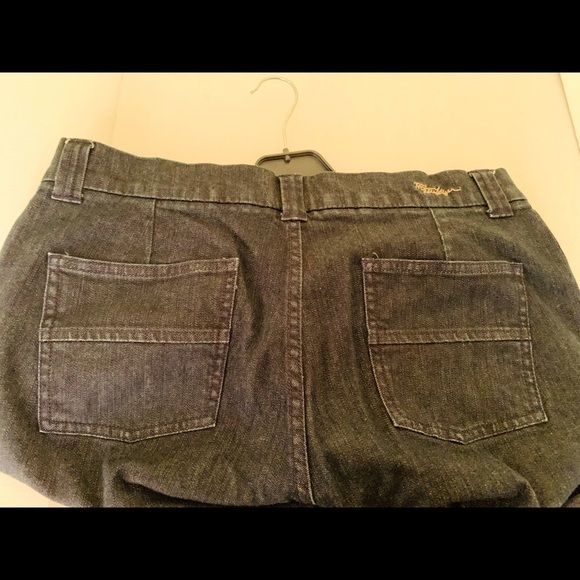 Tommy Hilfiger trendy wide leg high rise women jeans dark blue like black US 31 - Picture 10 of 16